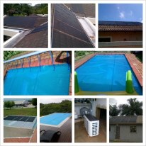 heatpumps, solar panels, pool heating